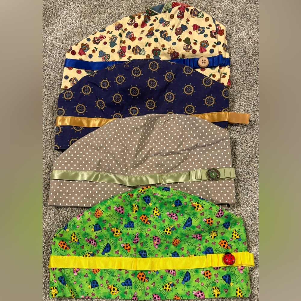 Colorful Patterned Surgical Hats